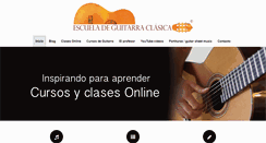 Desktop Screenshot of escueladeguitarraclasica.com